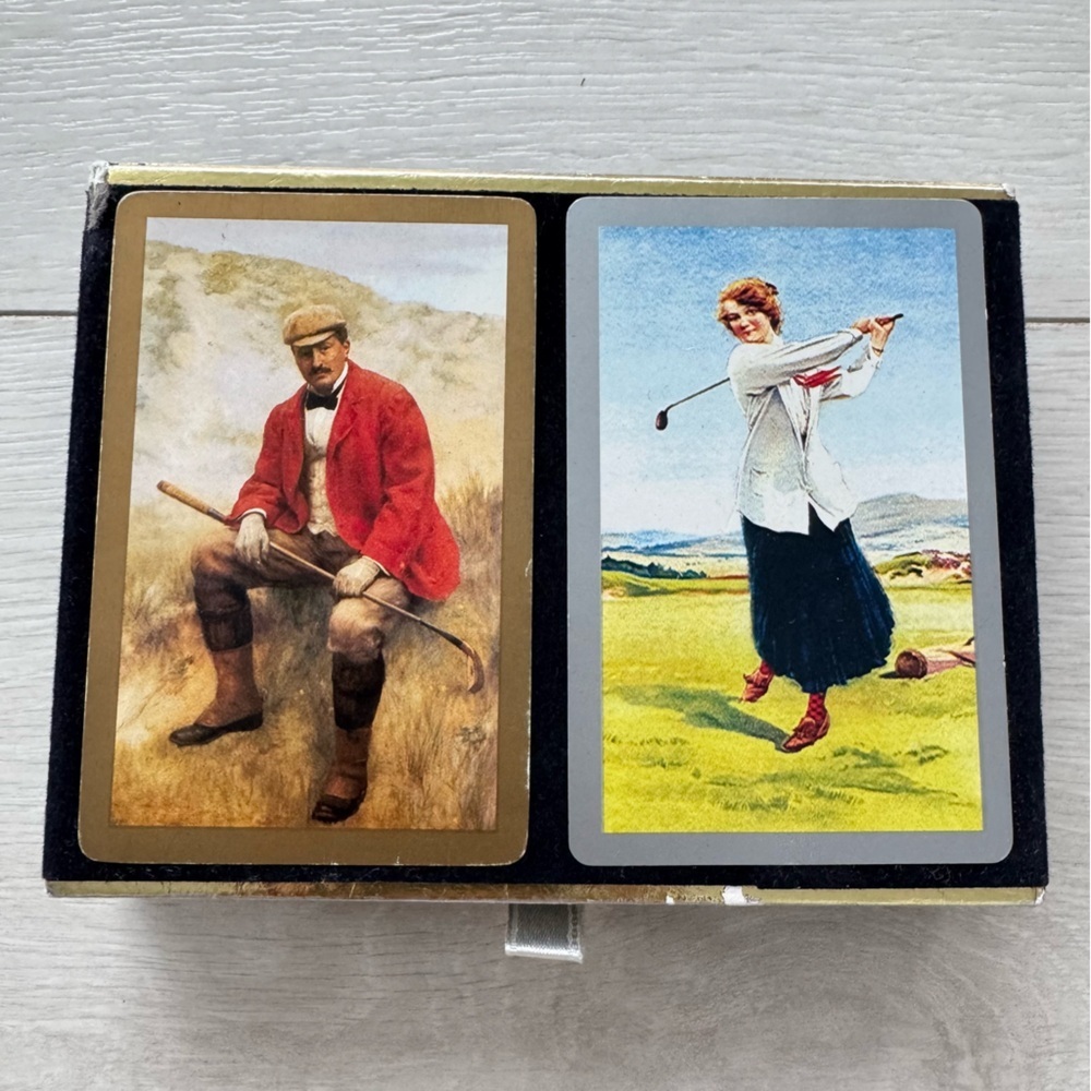 Vintage Retro Golfers Congress Playing Cards